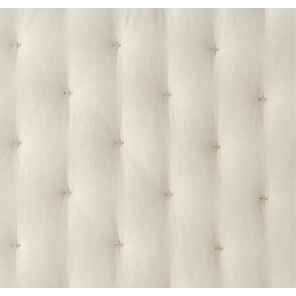 The Company Store Pintuck Oatmeal Twin Cotton Quilt New